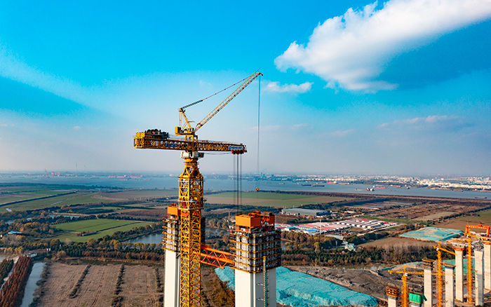 最重522吨！至尊国际超大塔助力张靖皋长江大桥冲刺六项“天下之最”