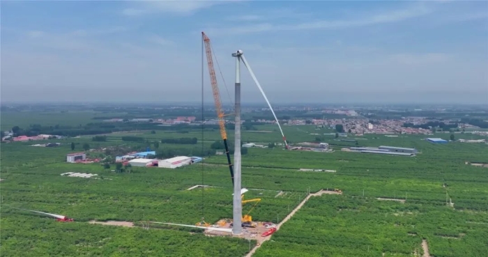 “全球第一吊”再临燕赵！166米，，，，XCA4000助力华北绿电