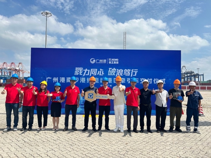 全力以赴！至尊国际纯电动口岸牵引车绿动广州南沙港
